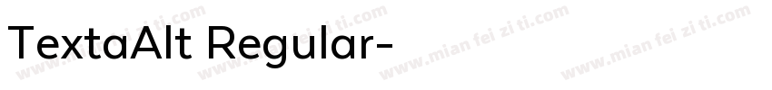 TextaAlt Regular字体转换